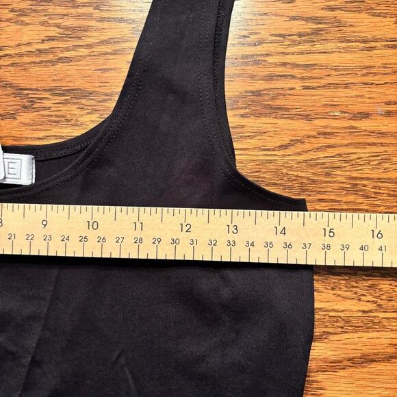 A'nue Thin Strap Tank Top Stretchy Black Women's Size Small Made in USA NWT - Picture 8 of 11